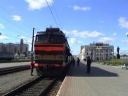 The Berlin-Moscow train arriving in Orsha station.
