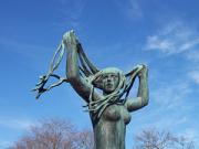 A statue by Gustav Vigeland A statue by Gustav Vigeland