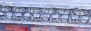 Detail - 'egg and dart' motif. Detail - 'egg and dart' motif.