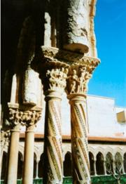 Detail of cloisters, Monreale