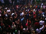 Crowd at the dancefloor of the Zsa Zsa Zsu night club. Crowd at the dancefloor of the Zsa Zsa Zsu night club.