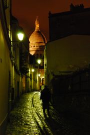 Cobbled street in Montmartre