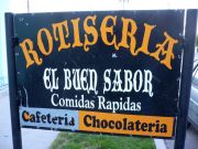 Sign of Restaurant El Buen Sabor Sign of Restaurant El Buen Sabor