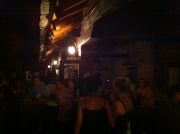 Night at Caffe Eldino in Mostar. Night at Caffe Eldino in Mostar.
