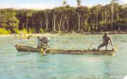 Jarawa men fishing