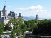 View of the Parliement from my hotel room 4th floor at the Chateau Laurier