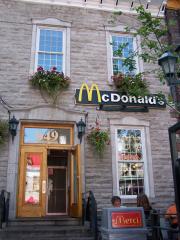 a charming looking Macdonald restaurant. Fast food in style