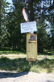 A typical toll-gate on one of the gravel roads crisscrossing the mountains