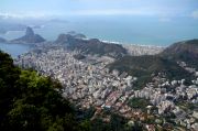 Rio de Janeiro viewed from the Corcovado Hill.