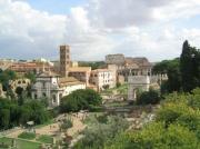 Forum Romanum with Colosseum in the background Forum Romanum with Colosseum in the background