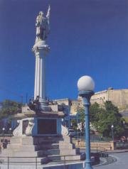 Monument to the discoverer Columbus in San Juan (Puerto Rico)