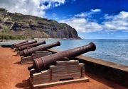 Cannons on the ocean front