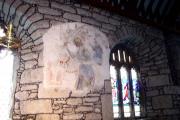 St George fresco - St Just Church