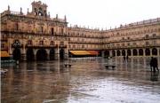 Plaza Mayor, Salamanca - rained out