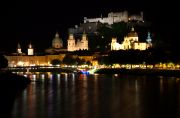 Salzburg's skyline at night. Salzburg's skyline at night.