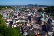 Salzburg from the hilltop castle