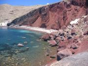 Red coloured Beach