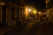 A street club in the old town A street club in the old town