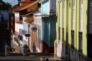 One of the narrow streets of the old town of Sao Luis One of the narrow streets of the old town of Sao Luis