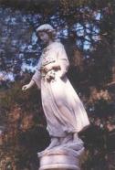 One of many statues in Bonaventure Cemetary One of many statues in Bonaventure Cemetary