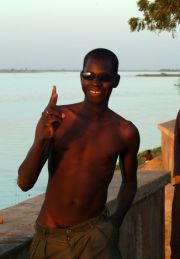 Segou boy at the promenade