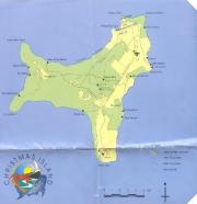 Christmas Island map looks like a little dog