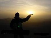 sun rise from the peak of the ten commandments mountain sun rise from the peak of the ten commandments mountain