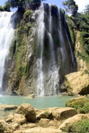 The Curug Cikaso waterfalls