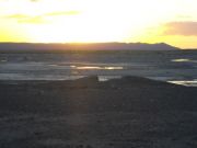 sunset in the desert