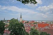 The first spire is St Olav Church, the second the Town Hall