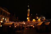 Christmas market on the main square by the townhall