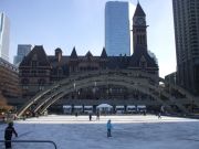 Skating in Nathan Philips Square Skating in Nathan Philips Square
