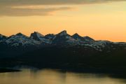 Summer arctic snow