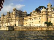 Exterior of the City Palace from Lake Pichola
