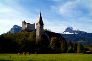 Castle and church of Balzers Castle and church of Balzers