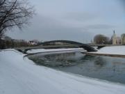 The river passing through Vilnius, complete with ice-floes The river passing through Vilnius, complete with ice-floes