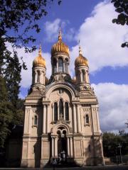 The russian church in Wiesbaden The russian church in Wiesbaden