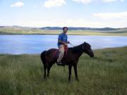 Alex and his trusty steed. Alex and his trusty steed.