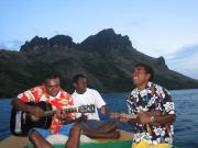Sunset cruise serenade.