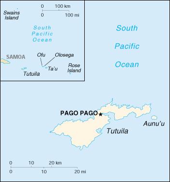 Map of American Samoa