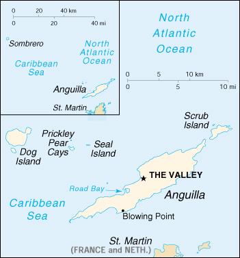 Map of Anguilla