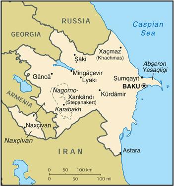 Map of Azerbaijan