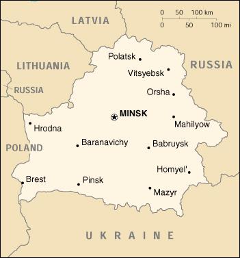 Map of Belarus
