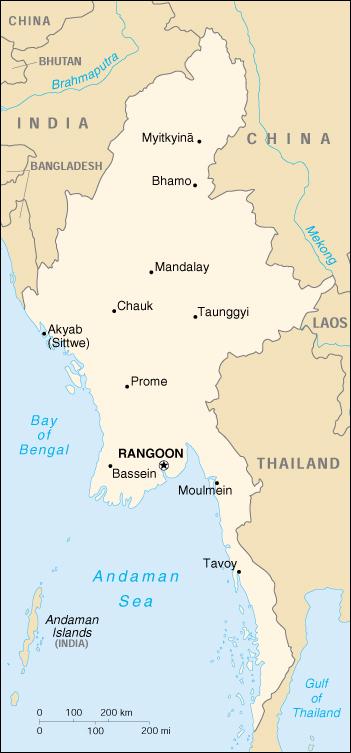 Map of Burma