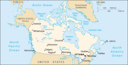 Map of Canada