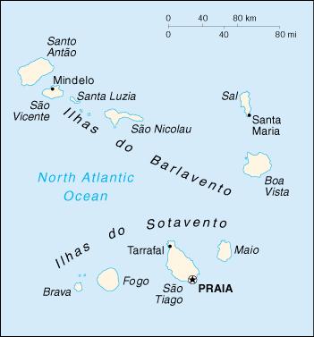 Map of Cape Verde