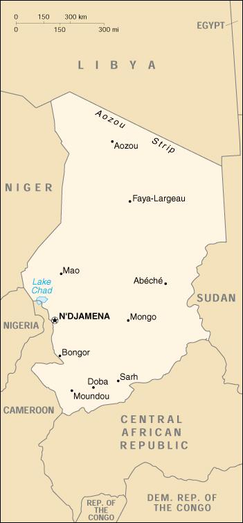 Map of Chad