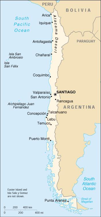 Map of Chile