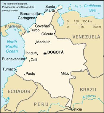 Map of Colombia