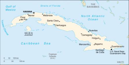 Map of Cuba